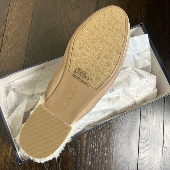 BIRDIES The Phoebe Cream Faux Fur Slide - Picture 2 of 10